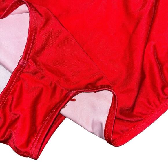 Texas One Piece Red Swimsuit Women’s L Lone Star Americana Swim Beach Vacation - Picture 6 of 10